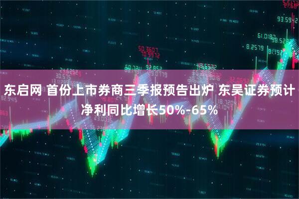 东启网 首份上市券商三季报预告出炉 东吴证券预计净利同比增长50%-65%