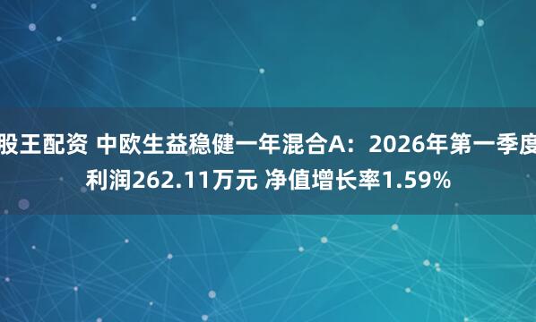 股王配资 中欧生益稳健一年混合A：2026年第一季度利润262.11万元 净值增长率1.59%